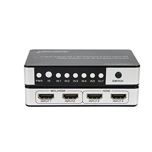 [Discontinued] HDMI 5×1 Switch w/ IR Wireless Remote and Power Adapter