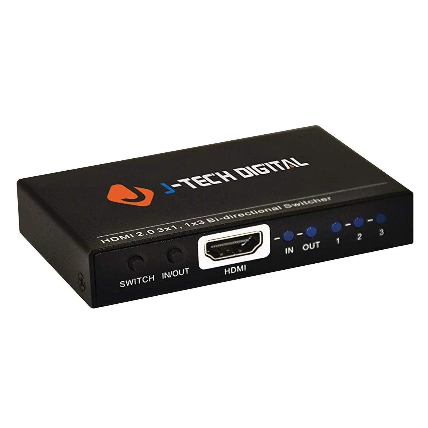 [Discontinued] J-Tech Digital 4K@60Hz 4:4:4 3X1 HDMI Switch Three Inputs and One Output 4K 3X1/1X3 HDMI Switch Combo (JTECH-BS31)