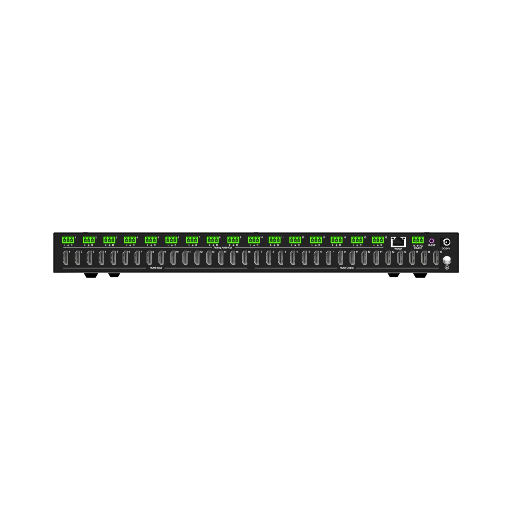 4K 60Hz 16x16 HDMI Matrix with 4K to 1080P Downscaling and Analog Audio Matrix - Image 4