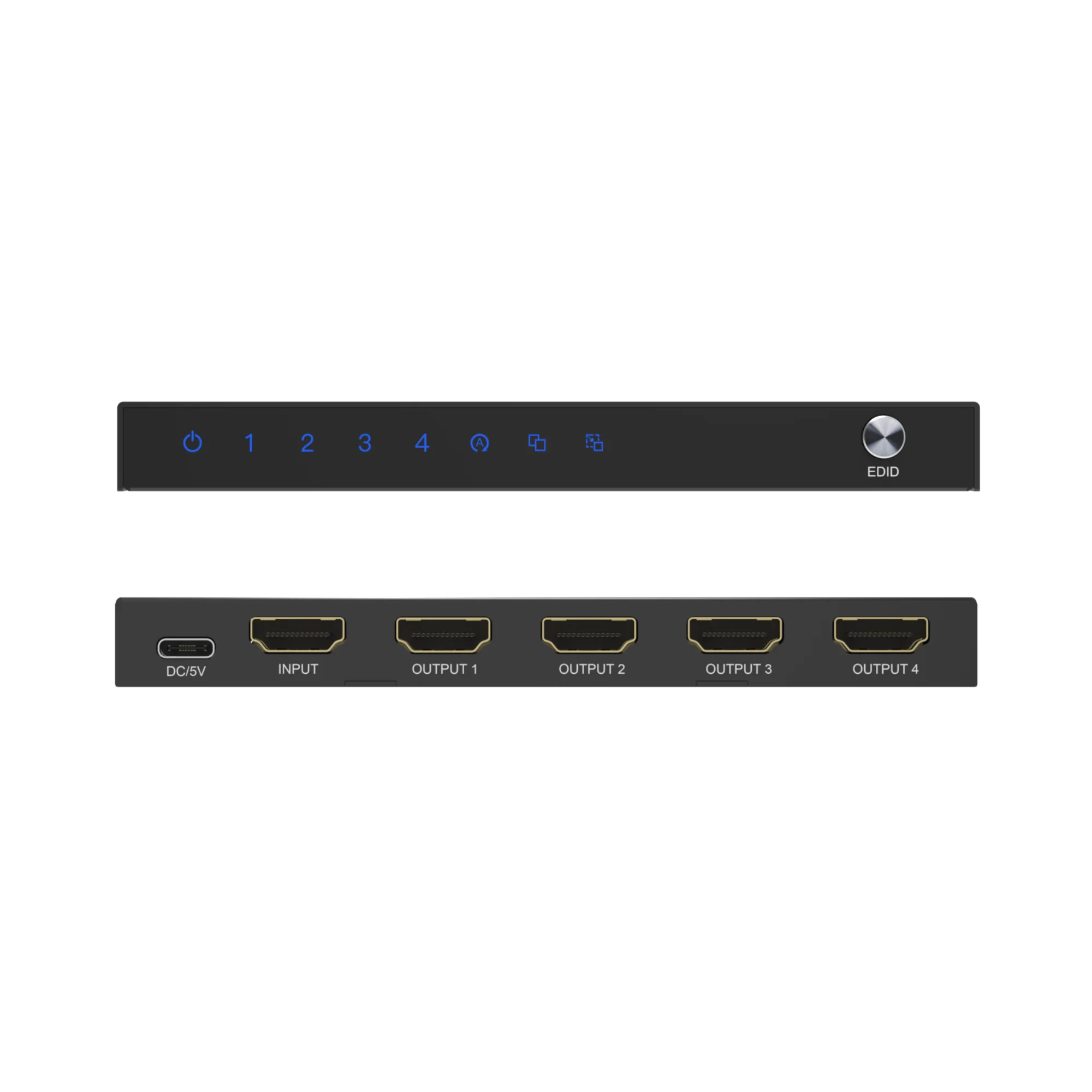 8K 60Hz 1x4 HDMI Splitter with Downscaling and EDID Control - Image 3