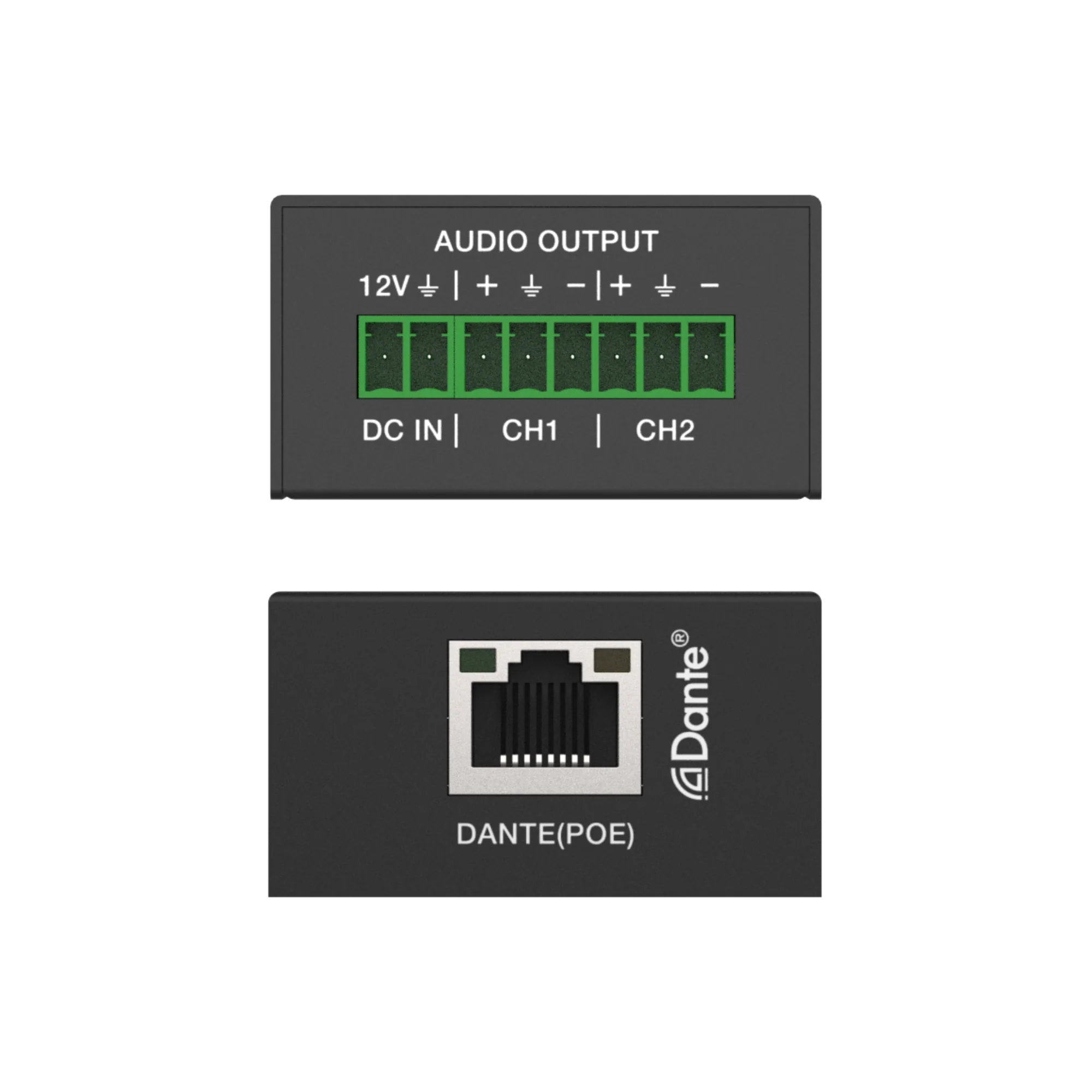 2-Channel Dante Analog Audio Decoder with PoE - Image 3
