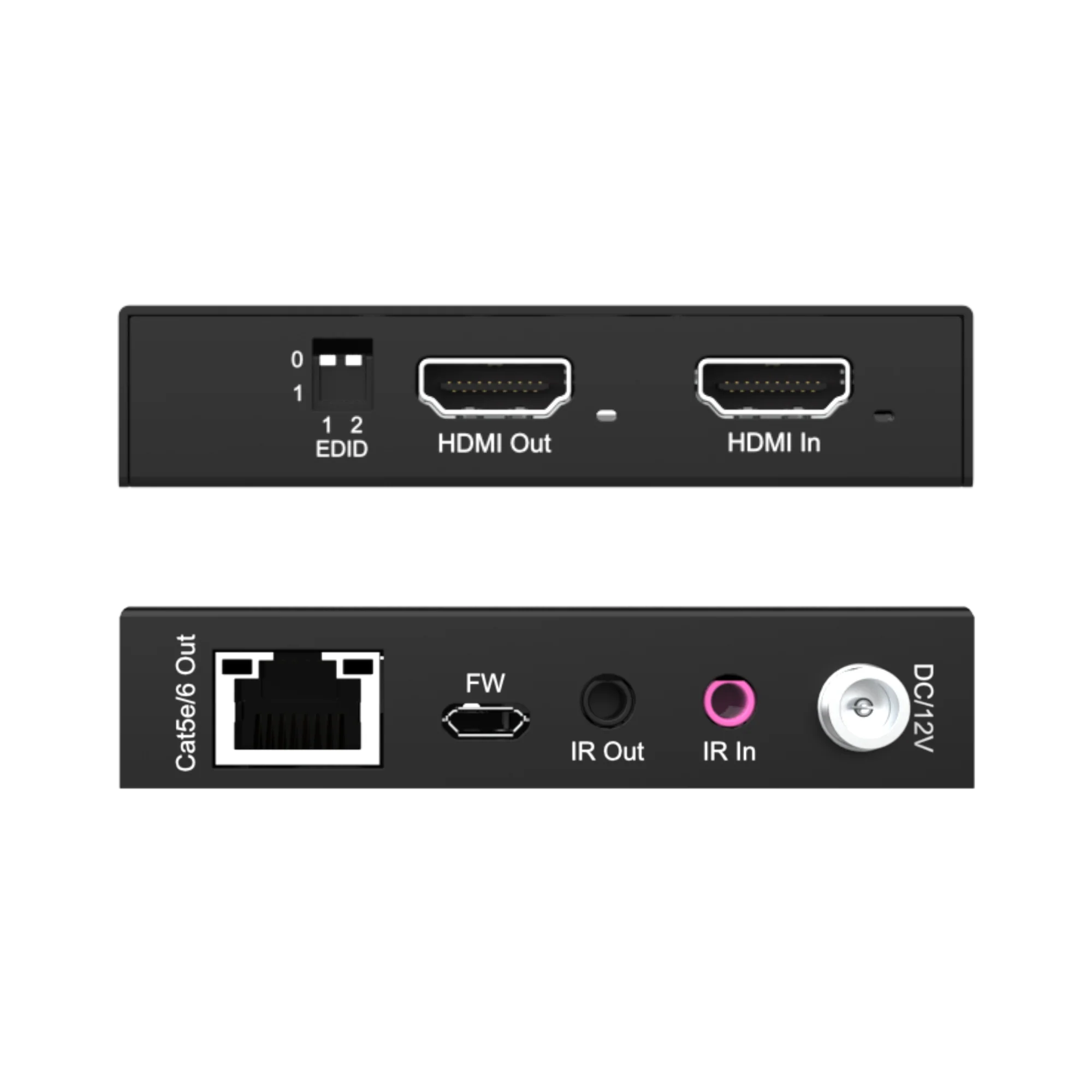 4K 60Hz HDMI Extender Balun Over Ethernet (230ft.) w/ Audio Extraction, PoC, IR - Image 3