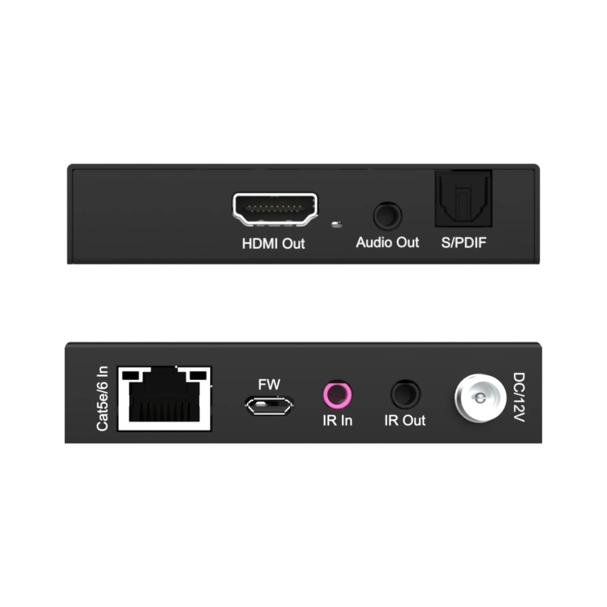 4K 60Hz HDMI Extender Balun Over Ethernet (230ft.) w/ Audio Extraction, PoC, IR - Image 4
