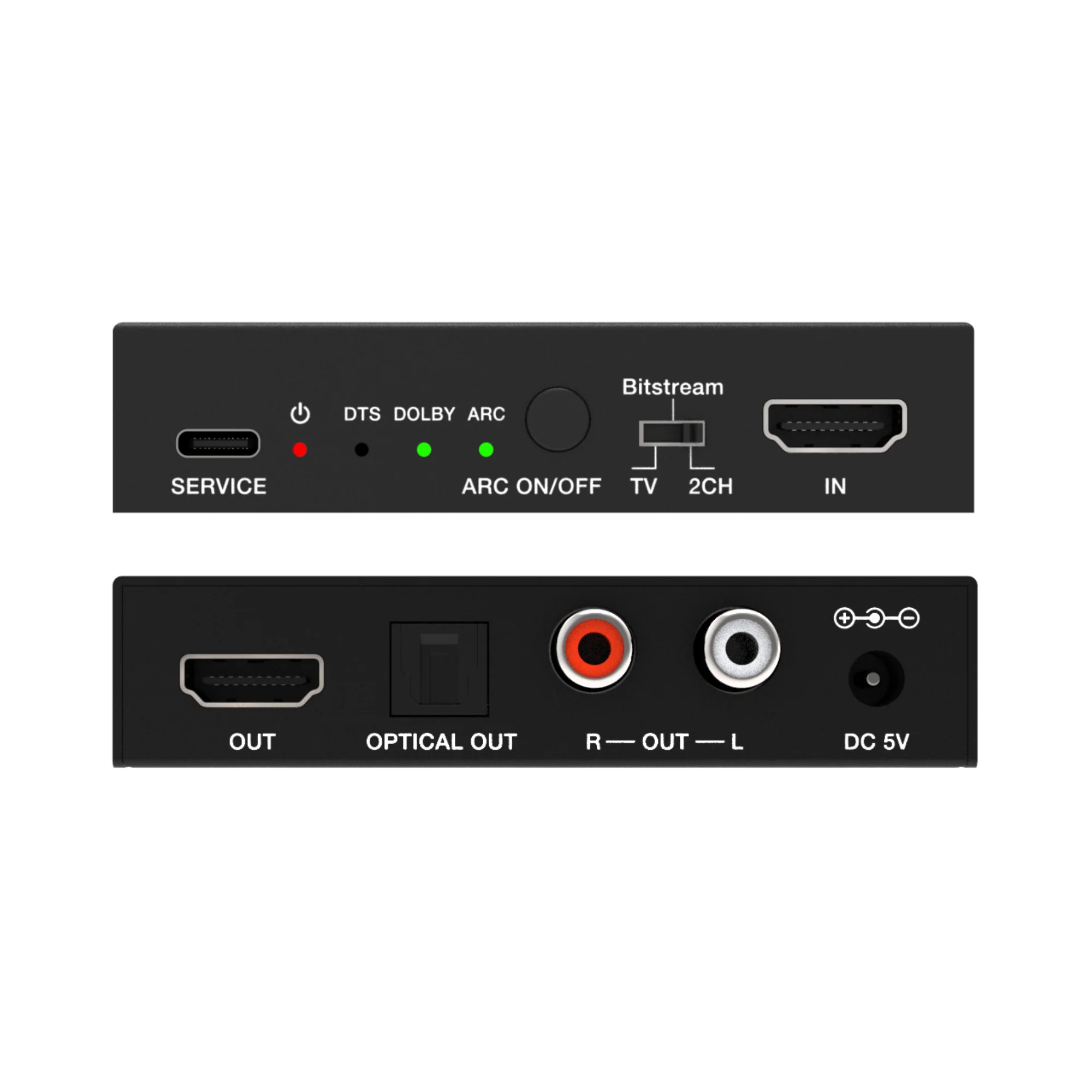 4K 60Hz HDMI Audio Extractor w/ HDMI-ARC & Audio Downmix Function - Image 3