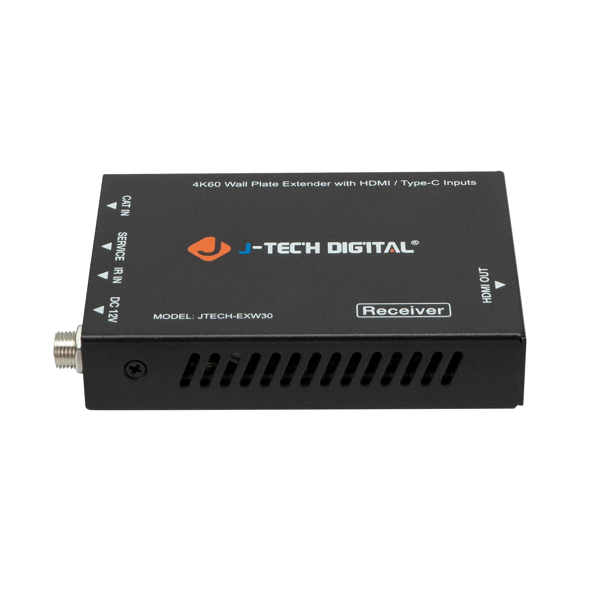 4K 60Hz HDMI Input Wall Plate Extender Over Ethernet with HDMI/USB-C Inputs and USB-C Charging Port - Image 3