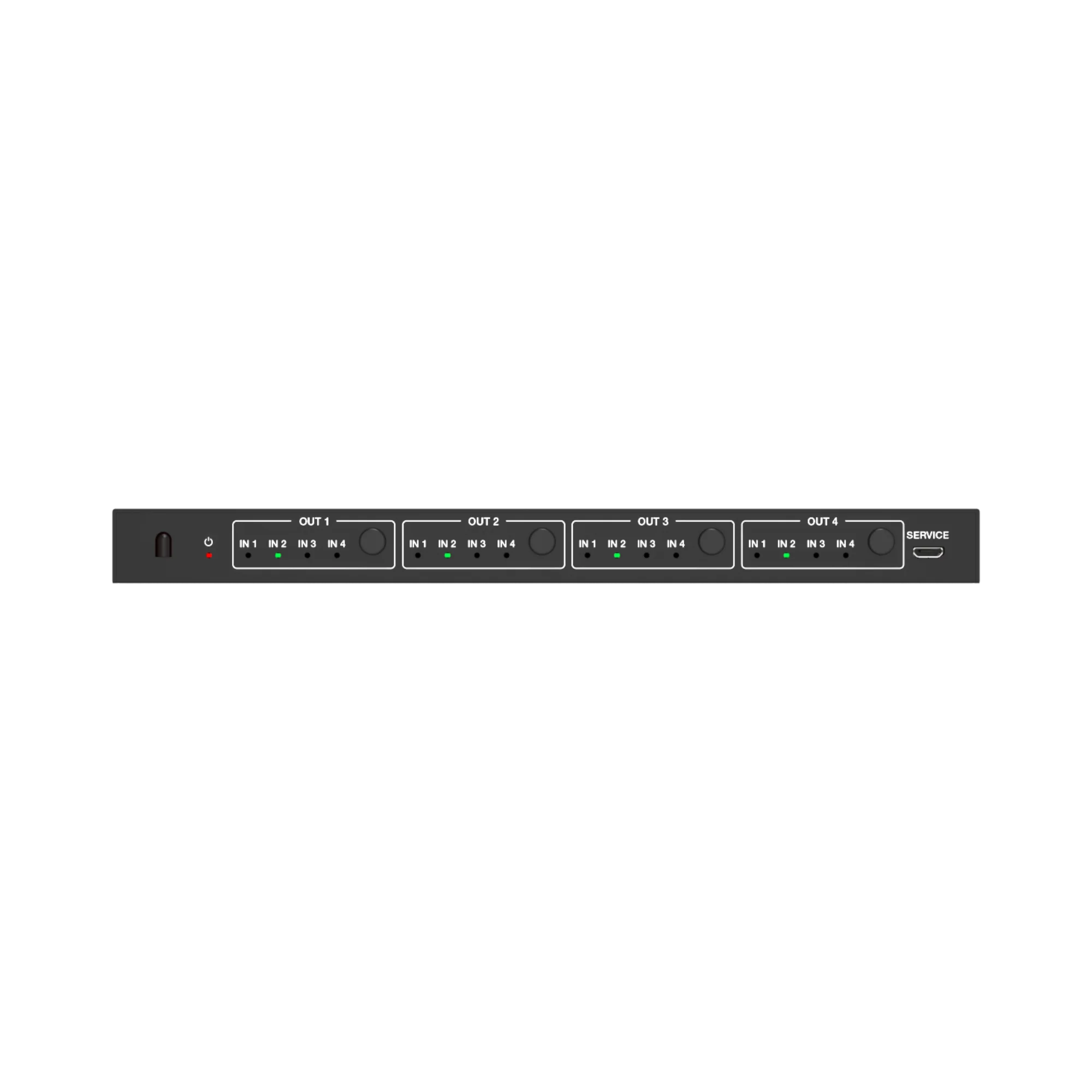 4K 60Hz 4x4 HDMI Matrix Switcher with 4K to 1080P Downscaling - Image 3