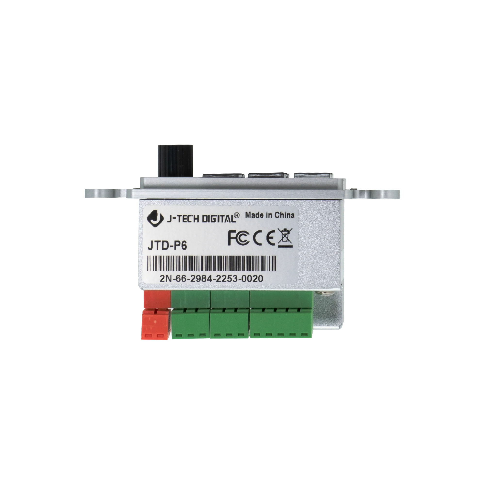 6-Button AV Control Panel Wall Plate with PoE and RS232 Control - Image 3