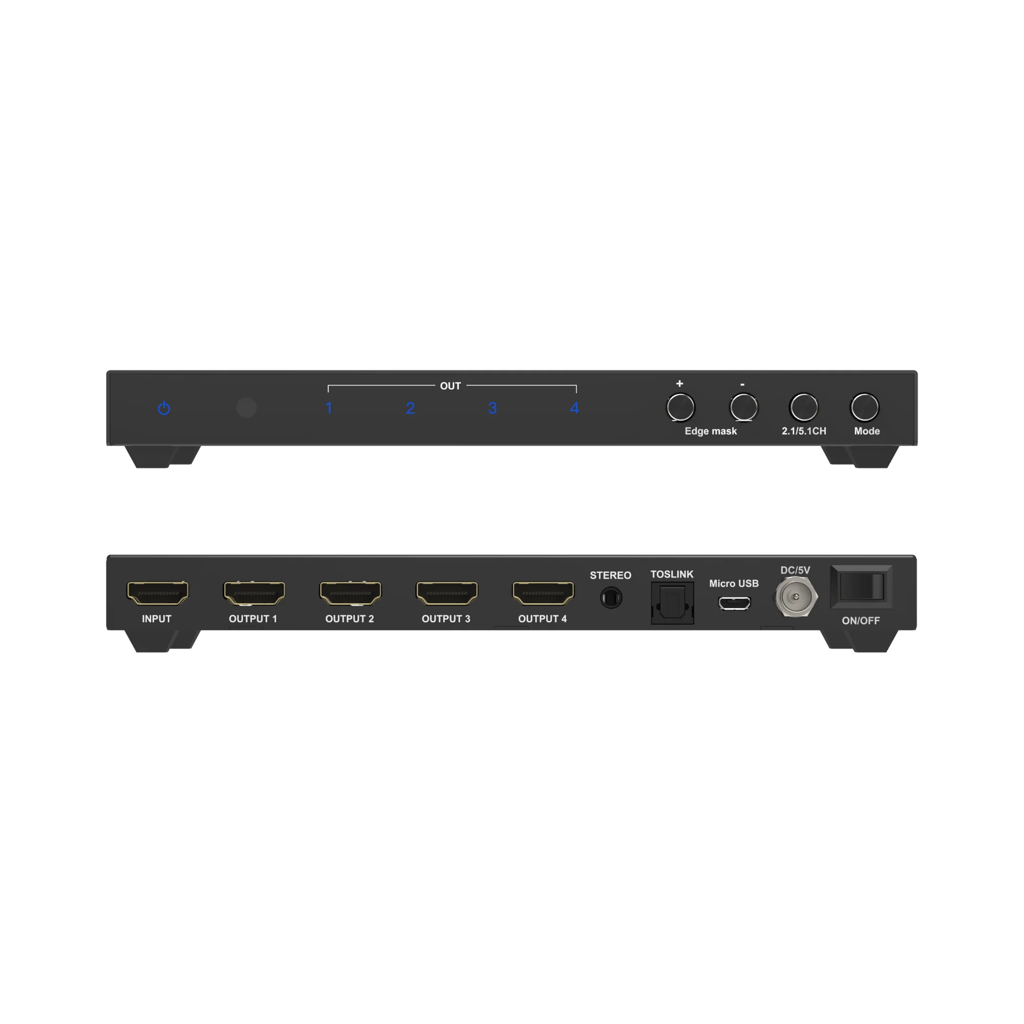 2x2 Video Wall Processor (4K30 In 1080P Out) with Audio Extraction - Image 3