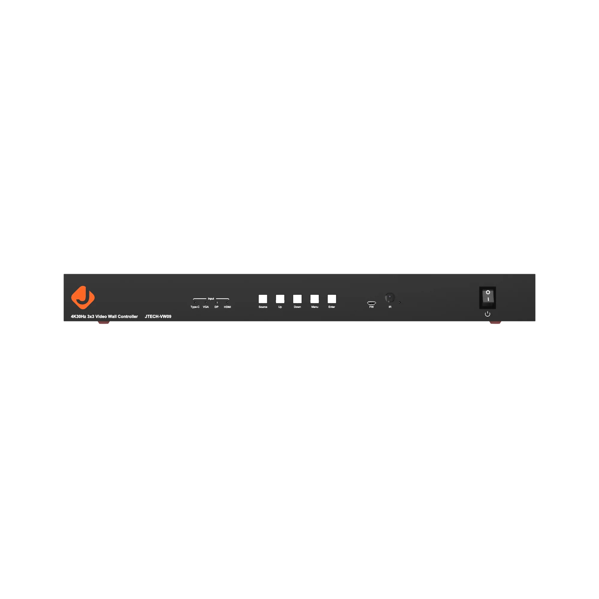 4K 30Hz 3x3 Video Wall Controller with HDMI, VGA, DP, USB-C Inputs and Audio Extraction - Image 3