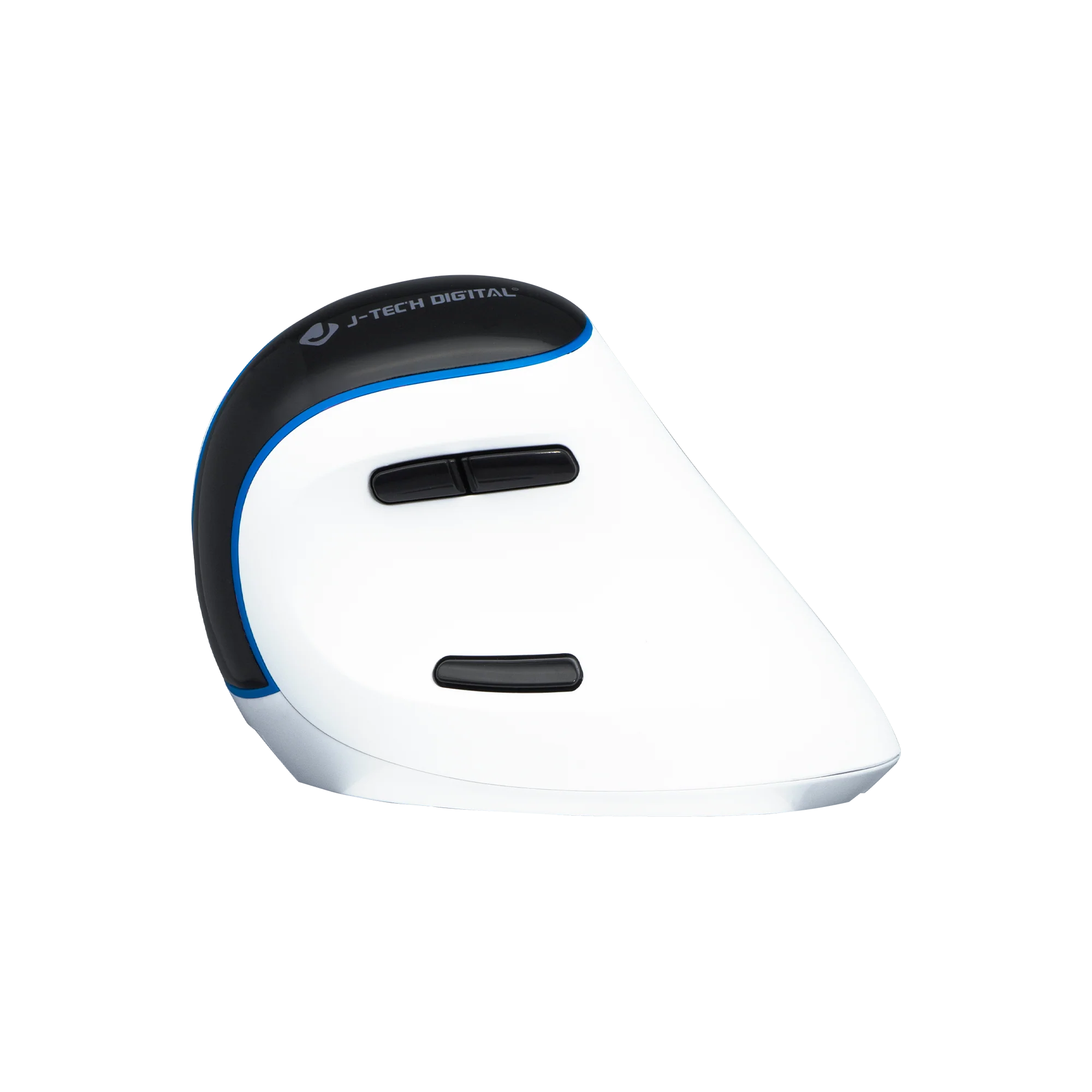 Vertical Ergonomic Wireless Mouse with Rechargeable Battery, 2.4G and Bluetooth Connectivity (Black and White) - Image 3